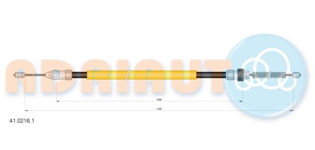 Трос остановочных тормозов ADRIAUTO 4102161
