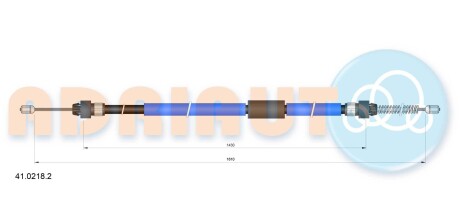 Трос остановочных тормозов ADRIAUTO 4102182