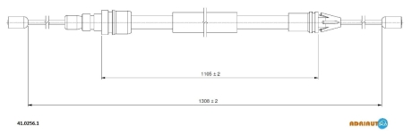 Трос зупиночних гальм ADRIAUTO 4102561