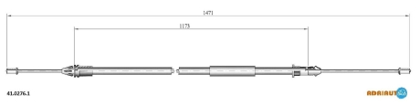 Трос остановочных тормозов ADRIAUTO 4102761