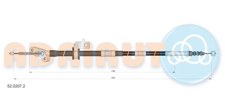 Трос остановочных тормозов ADRIAUTO 5202072