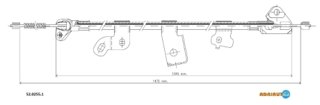 Трос остановочных тормозов ADRIAUTO 5202551
