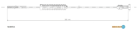 Трос остановочных тормозов ADRIAUTO 5202721