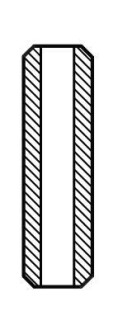 Направляющая клапана выпускного. RVI MIDR 06.02.26. 67x10x16 AE VAG92389
