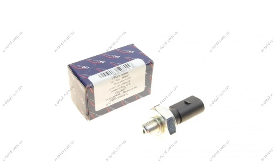 Датчик тиску масла VW T5/Caddy 1.6/2.0 95-15 (1.4 bar) (чорний) AIC 50801 (фото 1)