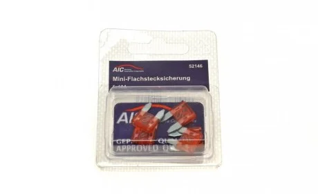 Предохранитель 10А (Мини, с плоскими контактами) (5 шт) AIC 52146