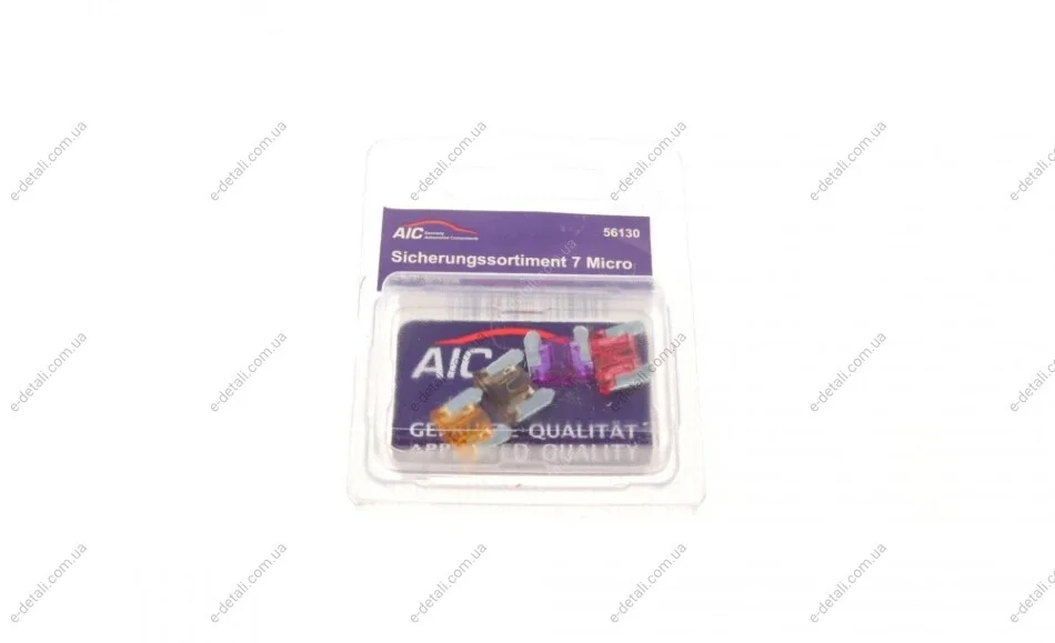 Комплект запобіжників (Мини, низький) (3A/5A/7.5A/10A) AIC 56130 (фото 1)