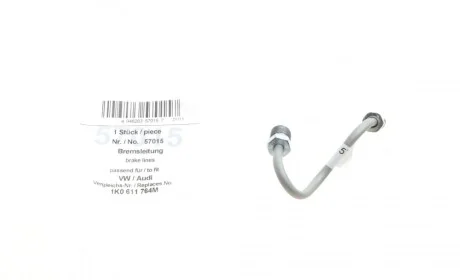 Шланг гальмівний (задній) VW Golf V/VI/Jetta III/IV 04- AIC 57015