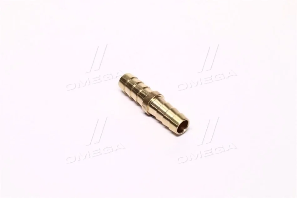 Двухсторонний соединитель на шланг (латунь) 10*10мм AIRKRAFT HRC06-06 (фото 1)