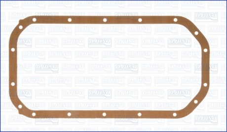 Прокладка бумажная поддона покрыта слоем полимера (арамидного волокна) AJUSA 14023800 (фото 1)
