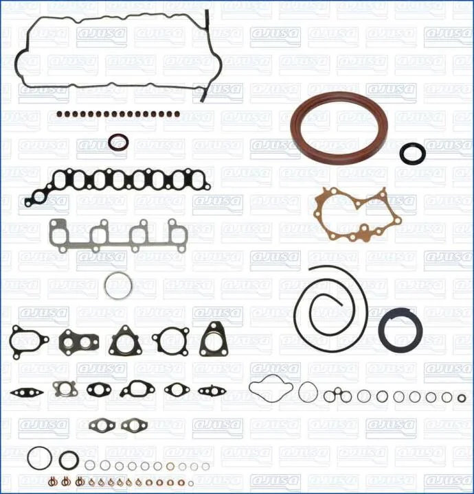 TOYOTA Комплект прокладок двигуна AVENSIS 2.0 D-4D 03-08, COROLLA 2.0 D-4D 02-06, RAV 4 II 2.0 D 4WD 01-05 AJUSA 51021100 (фото 1)