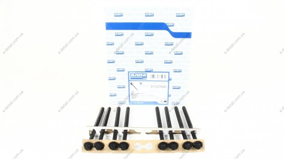 Комплект болтів з головкою системи TORX з чорного металу AJUSA 81037600 (фото 1)