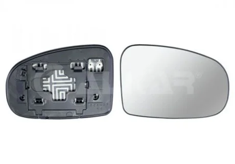 Скло дзеркала (з підігрівом) Toyota Prius 08- (R) ALKAR 6432954
