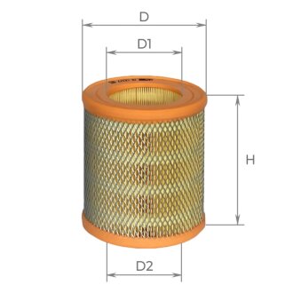 ALPHA RENAULT фільтр повітряний Clio,Rapid 1.8/1.9D 90- ALPHA FILTER AF0077