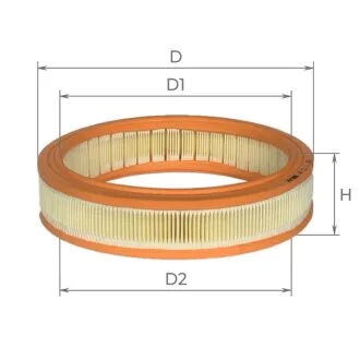 Фільтр повітряний Fiat Doblo 1,2L 00-, Punto 1,2L 99-09, Lancia Y 1,2L 96-99 Альфа ALPHA FILTER AF0111