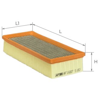 ALPHA RENAULT фільтр повітряний 2,2TD: Laguna, Espace III 96- ALPHA FILTER AF1687S