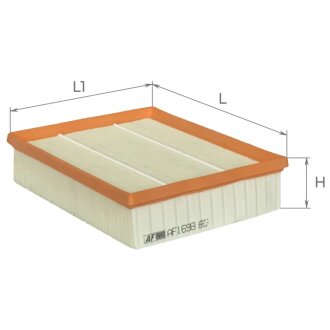 Фільтр повітряний Land Rover Range Rover/Discovery 2.5TD/4.0/4.6 96-02/Defender 2.5 TD5 98-16 ALPHA FILTER AF1698