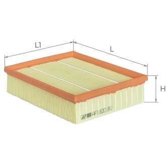 Фильтр воздушный Hyundai Sonata V 2.0i 16V/VVTi/2.4/2.4i 16V 05-10 ALPHA FILTER AF1820