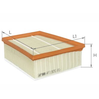 Фільтр повітряний Renault Kangoo 1.5Blue dCi 21-/Scenic/Megane 1.5-1.7dCi/1.6TCe/1.8Blue dCi 15- ALPHA FILTER AF1905