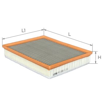 Фільтр повітряний BMW X5 (E70) 3.0d M57 07-13/X6 (E71/E72) 3.0d M57 08-10 ALPHA FILTER AF1988s
