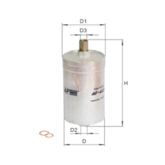 Фільтр паливний ALPHA FILTER AF462