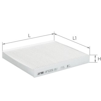 Фільтр салону Audi A2 00-05/Seat Ibiza/Skoda Fabia 99-10/Rapid 11-/VW Polo/Fox 02-12/MB G-class 00- ALPHA FILTER AF5006