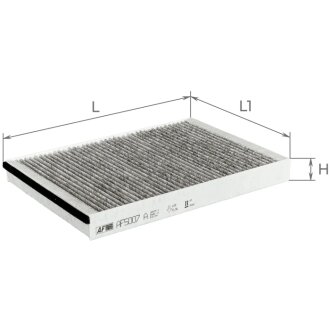 Фільтр салону вугільний ALPHA FILTER AF5007A