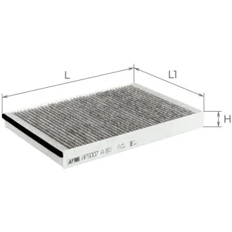 Фильтр салона угольный ALPHA FILTER AF5007A