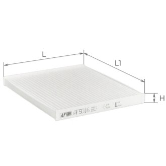 Фильтр салона Toyota Avensis 03-08/Corolla 01-09 ALPHA FILTER AF5016