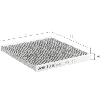 Фильтр салона Toyota Avensis 03-08/Corolla 01-09 (угольный) ALPHA FILTER AF5016A