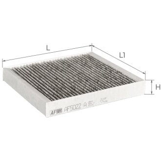 Фильтр салона Nissan X-Trail 01-13/Murano 04-/Teana/Infiniti FX/G35/Subaru Forester 03-08 (угольный) ALPHA FILTER AF5022A