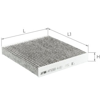 Фільтр салону Land Rover 16-/Range Rover/Lexus ES/RX 12-/Toyota Camry/Corolla/Rav4 06- (вугільний) ALPHA FILTER AF5068A