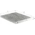 Фільтр салону Hyundai Tucson 04-10/ix35 10-/Ioniq 19-19/Kia Sportage 04-/Niro 17- (вугільний) ALPHA FILTER AF5074A (фото 1)