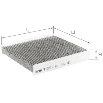 Фильтр салона Renault Captur/Clio/Logan 13-/Arkana/Duster 18-/Jogger 22-/Nissan Juke 17- (угольный) ALPHA FILTER AF5077A