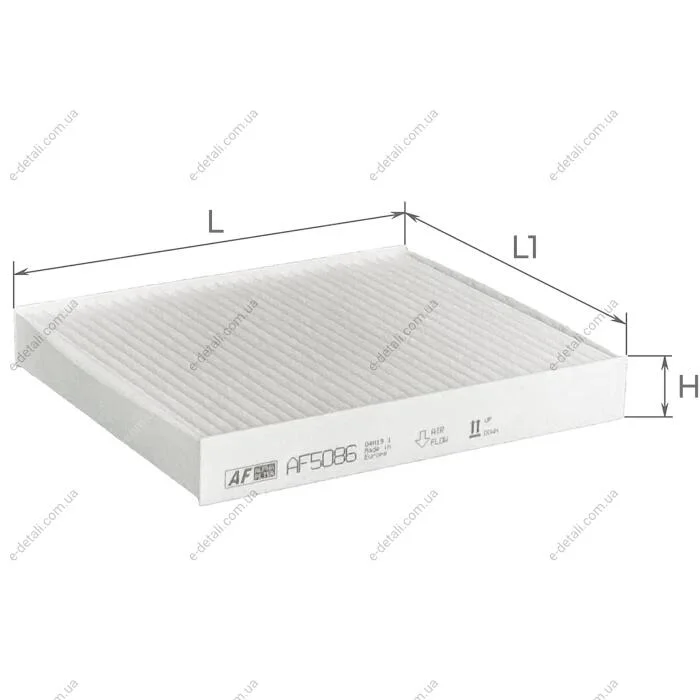 Фільтр салону Lexus NX 21-/ES/RX/UX/Mazda CX-9/Subaru Impreza/Toyota Camry/C-HR/Corolla/Rav4 16- ALPHA FILTER AF5086 (фото 1)