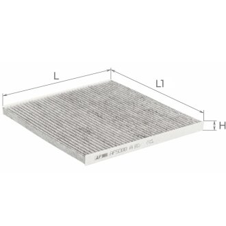 Фільтр салону (з актом вугіллям) Nissan Murano 2,5-3,5L 08-, Teana 2,5-3,5L 08- Альфа ALPHA FILTER AF5088a