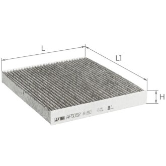 Фильтр салона Hyundai Santa Fe/Grandeur 06-12/Sonata 05-/Kia Magentis 01-08 (угольный) ALPHA FILTER AF5092a