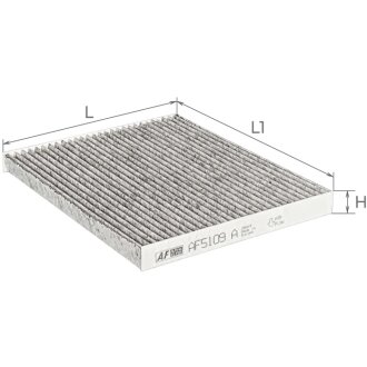 Фильтр салона Hyundai Elantra 06-/i20/i30 12-/Creta 16-/Kia Ceed/Carens/Cerato 12- (угольный) ALPHA FILTER AF5109A