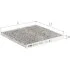 Фильтр салона Toyota Land Cruiser 03-/Camry 00-05/Prius 00-/Lexus GX 01-/RX/Subaru Legacy (угольный) ALPHA FILTER AF5117A (фото 1)