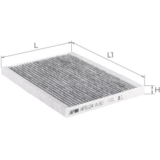 Фільтр салону Suzuki Grand Vitara II 05- (вугільний) ALPHA FILTER AF5124a