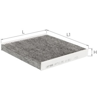 Фильтр салона Citroen Berlingo/Peugeot Partner 1.1-2.0HDI 96-11 (угольный) ALPHA FILTER AF5135a