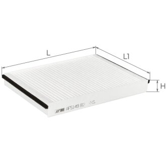 Фільтр салону MB C-class (W205)/E-class (W213) 14-/G-class (W463) 18-/M-class (W166) 11-15/GLE 15-18 ALPHA FILTER AF5149