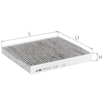 Фильтр салона Honda Civic 94-01 (угольный) ALPHA FILTER AF5151a