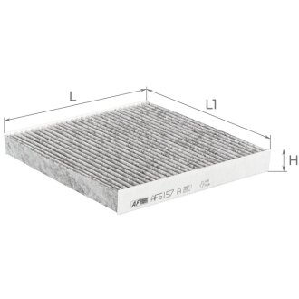 Фильтр салона (с акт углем)HONDA CR-V, CR-Z, City, Civic X, HR-V II, Insight, Jazz III, Fit III, Jazz IV, Fit IV Альфа ALPHA FILTER AF5157A