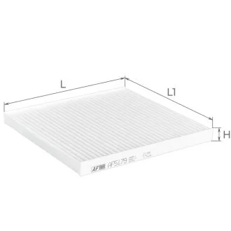 Фільтр салону ISUZU D-MAX 02-12 (вир-во) ALPHA FILTER AF5179