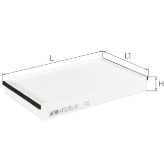 ALPHA FIAT фільтр повітряний салону MULTIPLA 98- ALPHA FILTER AF5185