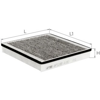 ALPHA DB фільтр салону (вугілля) Smart 98- ALPHA FILTER AF5188A