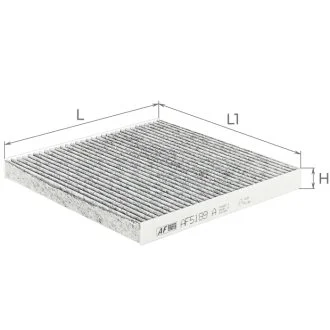 ALPHA DB фільтр салону (вугілля) Smart Fortwo 07- ALPHA FILTER AF5189A