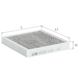 Фільтр салону (з актом вугіллям) KIA MOTORS Picanto III Альфа ALPHA FILTER AF5253a