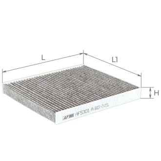 Фільтр салону Mazda 6 09-13 (вугільний) ALPHA FILTER AF5301a